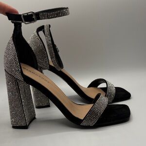 Glamorous crystal heels